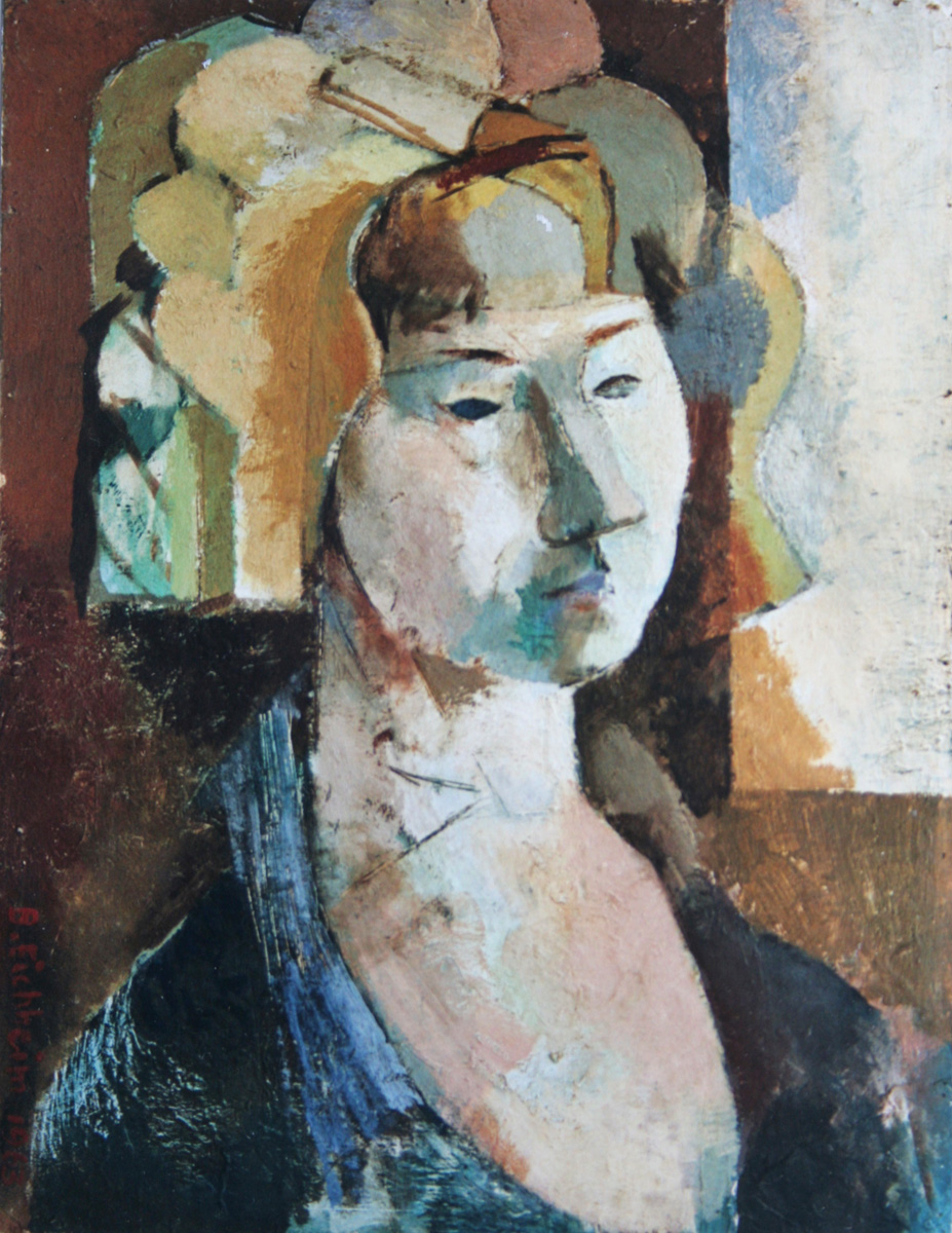 Charlotte Herzog von Berg, 1963, Eitempera auf Hartfaser, 65 x 50 cm