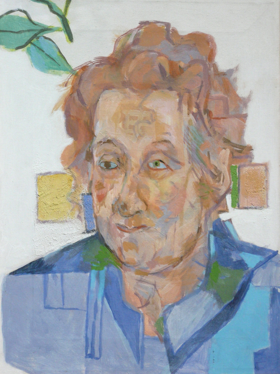 1997 In Würde (Projekt, 11 Porträts), Gouache auf Nessel, 40 x 30 cm